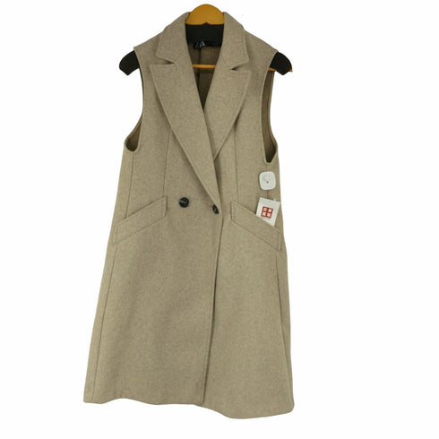 ザラ ZARA ダブルブレストソフトベスト レディース import:S