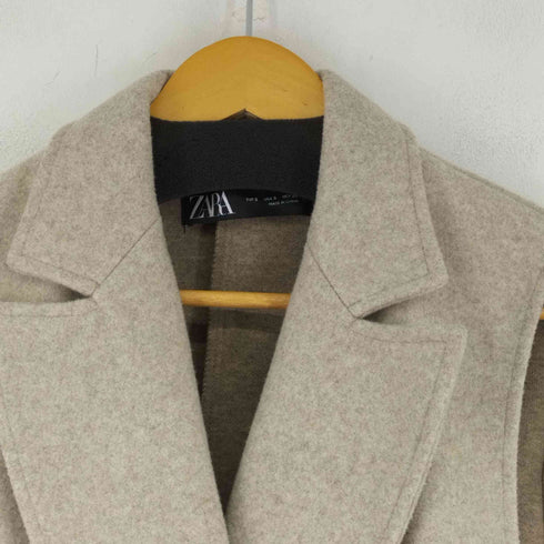 ザラ ZARA ダブルブレストソフトベスト レディース import:S