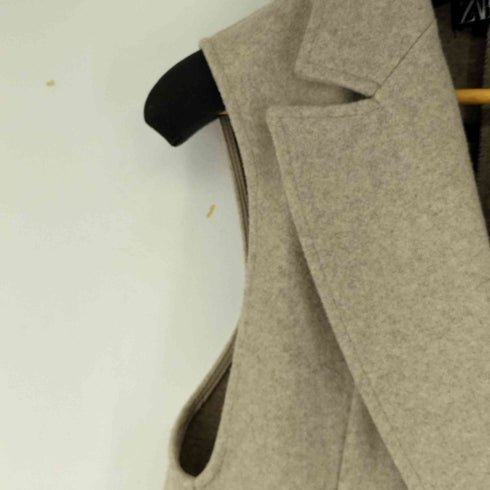 ザラ ZARA ダブルブレストソフトベスト レディース import:S
