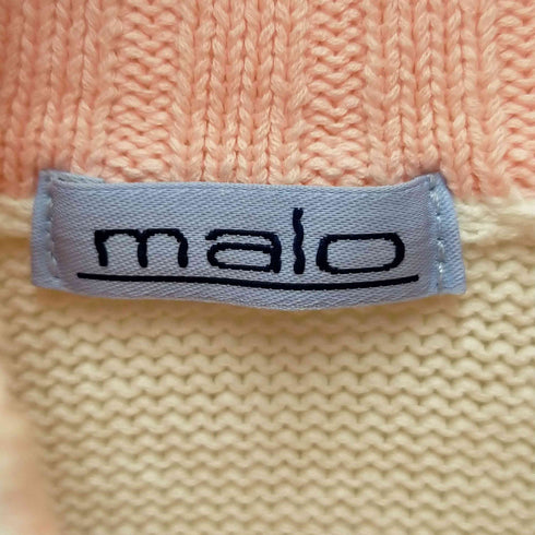 マーロ malo ボトルネックニットカーディガン レディース 42