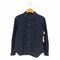 ブラックコムデギャルソン BLACK COMME des GARCONS AD2011 染色加工 丸襟 ドット柄 コットンシャツ レディース JPN:S