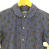 ブラックコムデギャルソン BLACK COMME des GARCONS AD2011 染色加工 丸襟 ドット柄 コットンシャツ レディース JPN:S