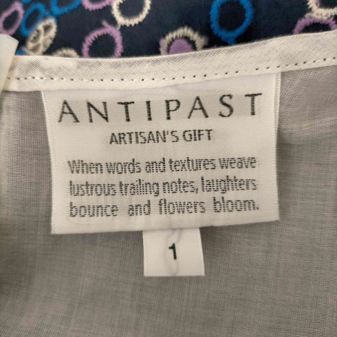 アンティパスト ANTIPAST ドット コットンブラウス レディース 1
