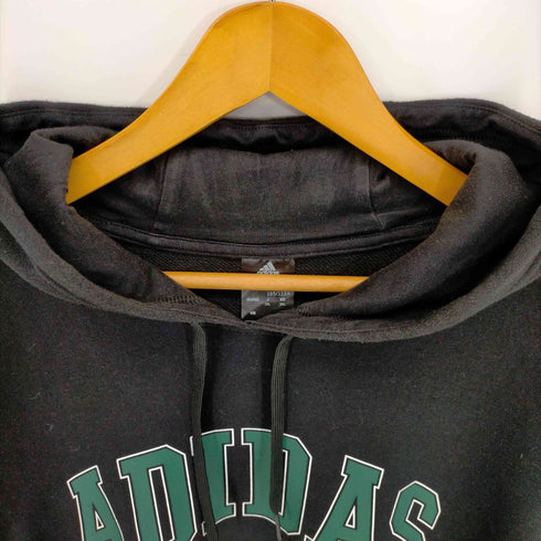 アディダス adidas エッセンシャルズ プラス ルーズフィット スリーストライプス フレンチテリー プルオーバーパーカー メンズ 2XL