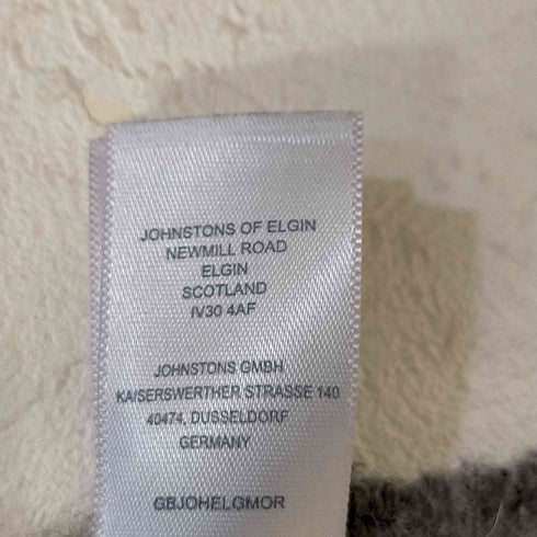 ジョンストンズオブエルガン johnstons of elgin House Check Double Face Lambswool Throw メンズ