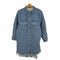 アディダスオリジナルス adidas Originals KSENIASCHNAIDER DENIM SHRT DRESS フリンジシャツワンピース レディース JPN:L