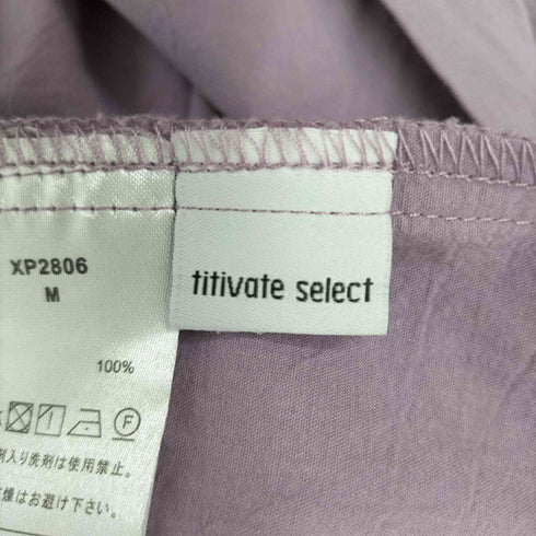 ティティベイト titivate バンドカラーボリュームシャツワンピース レディース JPN:M