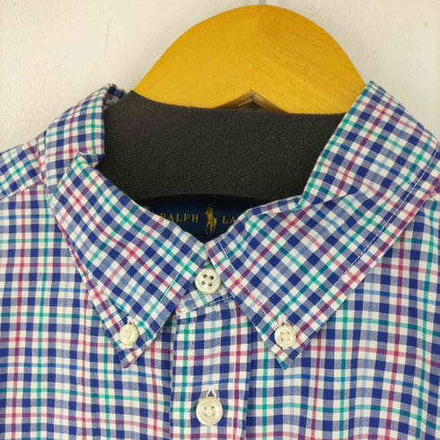 ラルフローレン RALPH LAUREN スモールポニー刺繍 ボタンダウンチェックシャツ メンズ JPN:XL 18-20