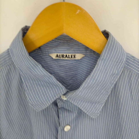 オーラリー AURALEE 19SS FINX SILK STRIPE SHIRTS メンズ JPN:5