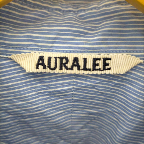 オーラリー AURALEE 19SS FINX SILK STRIPE SHIRTS メンズ JPN:5