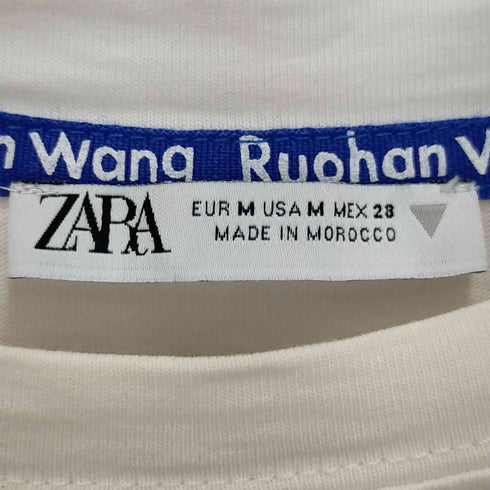 ザラ ZARA 総柄プリント長袖カットソー レディース M
