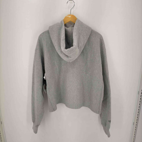 シラージ Sillage 復刻単色タグ SILLAGE リメイクプルオーバーパーカー REVERSE WEAVE 短丈 メンズ import:XL