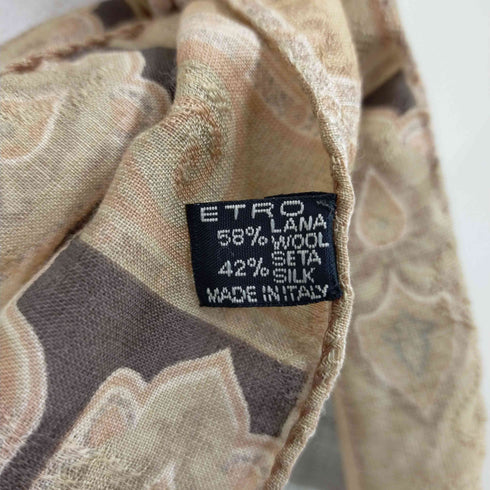 エトロ ETRO 総柄シルクスカーフ レディース