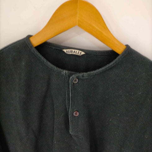 オーラリー AURALEE 20SS SUPER SOFT PIQUE HENRY NECK メンズ JPN:5