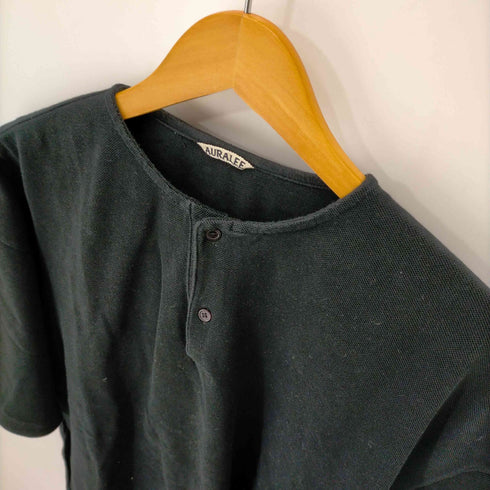 オーラリー AURALEE 20SS SUPER SOFT PIQUE HENRY NECK メンズ JPN:5