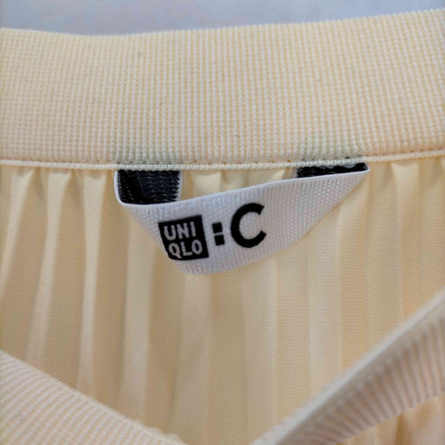 ユニクロ UNIQLO C 23AW プリーツカラーブロックスカート レディース JPN:S