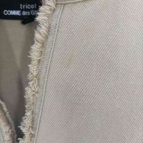 トリココムデギャルソン tricot COMME des GARCONS AD2003 カットオフ キャンバスコットンスキッパーシャツ レディース JPN:M