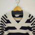 アレキサンダーマックイーン Alexander McQueen ボーダー切替Vネックニット メンズ import:M