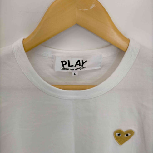 プレイコムデギャルソン PLAY COMME des GARCONS GOLD HEART ゴールドハート クルーネックTシャツ メンズ JPN:L