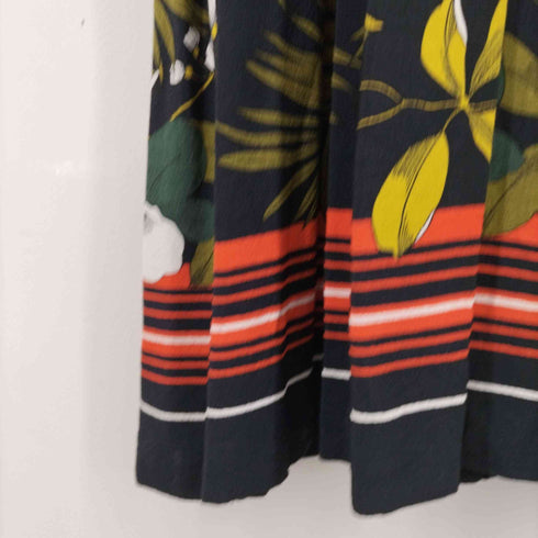 ザラ ZARA 花柄 ノースリーブ レーヨンジャンプスーツ レディース XS