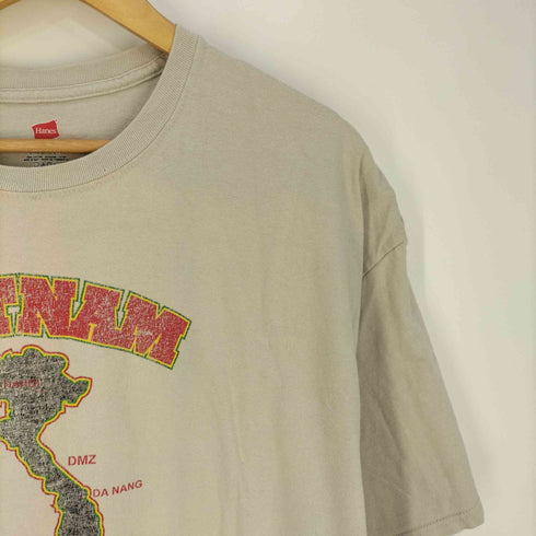 ヘインズ Hanes ハイチ製 VIETNAM ベトナム フロントプリント クルーネックTシャツ メンズ 2XL