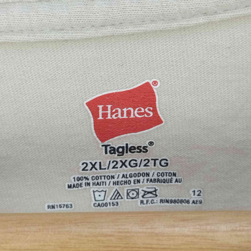 ヘインズ Hanes ハイチ製 VIETNAM ベトナム フロントプリント クルーネックTシャツ メンズ 2XL