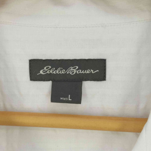 エディーバウアー Eddie Bauer ストライプ柄 オープンカラーシャツ メンズ import:L