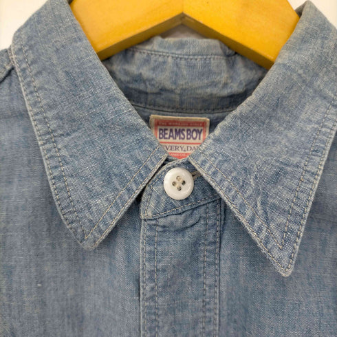 ビームスボーイ BEAMS BOY シャンブレーワークシャツ レディース