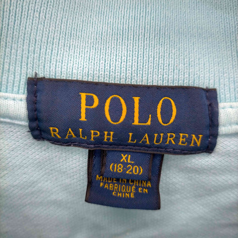 ポロラルフローレン POLO RALPH LAUREN ポニー刺繍 鹿の子ポロシャツ レディース import:XL
