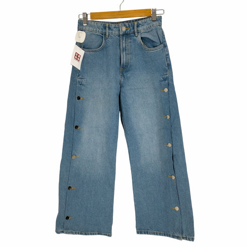 ザラ ZARA サイドボタンデニムパンツ レディース JPN:36