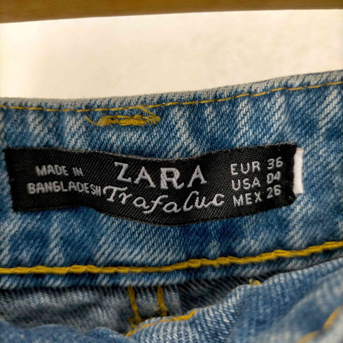 ザラ ZARA サイドボタンデニムパンツ レディース JPN:36