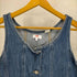 リーバイス Levis ノースリーブ フロントボタン デニムワンピース レディース import:XS