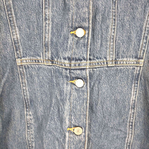 リーバイス Levis ノースリーブ フロントボタン デニムワンピース レディース import:XS