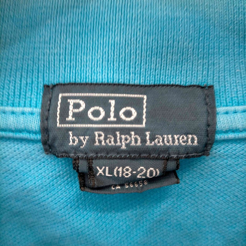 ポロバイラルフローレン Polo by RALPH LAUREN ポニー刺繍 鹿の子ポロシャツ レディース import:XL