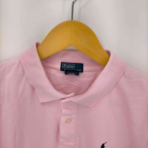 ポロバイラルフローレン Polo by RALPH LAUREN ポニー刺繍 鹿の子ポロシャツ レディース import:XL