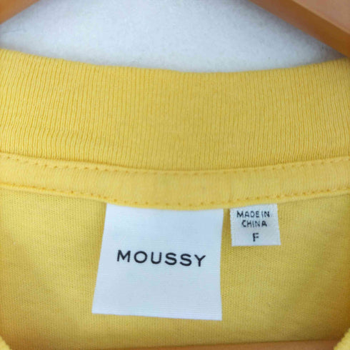 マウジー moussy 両面プリント クルーネックS/Sカットソー レディース FREE