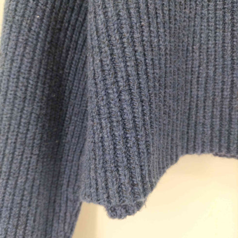 マウジー moussy BUTTON UP HI NECK セーター (NVY) レディース FREE