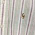 ポロバイラルフローレン Polo by RALPH LAUREN 80S 緑タグ ポニー刺繍 ストライプ ボタンダウン コットン L/S シャツ メンズ 20
