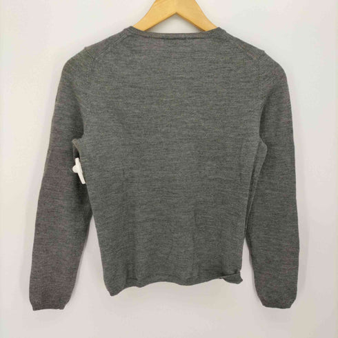 ポールスミスブラック Paul Smith BLACK ロゴ刺繍 Vネック サイドボタン ニット セーター レディース import:M