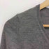 ポールスミスブラック Paul Smith BLACK ロゴ刺繍 Vネック サイドボタン ニット セーター レディース import:M