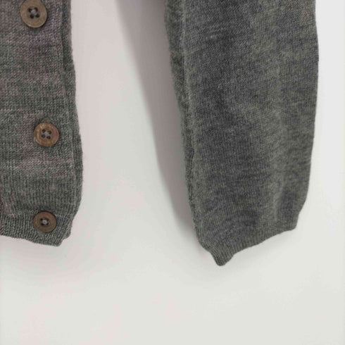 ポールスミスブラック Paul Smith BLACK ロゴ刺繍 Vネック サイドボタン ニット セーター レディース import:M