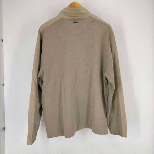 アイゾッド IZOD 企業ロゴ刺繍ナイロン切り替えハーフジップスウェット メンズ JPN:L
