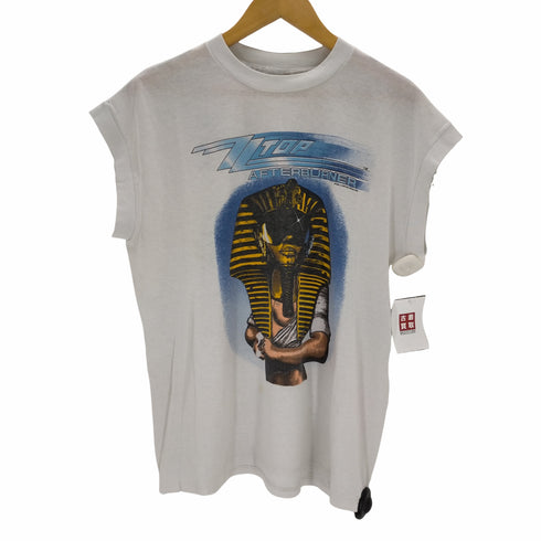 スプリングフォールドクラシック Spring Ford CLASSIC 80s USA製 1986コピーライト ZZ Top Paper Thin 50/50 Tee ファラオプリントカットソー メンズ JPN:XL