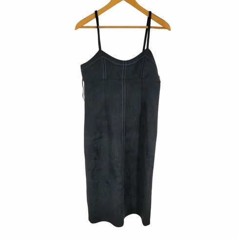 ザラ ZARA フェイクスエード キャミワンピース レディース import:L