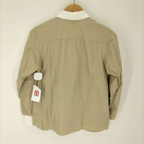 アクアスキュータム AQUASCUTUM L/S コットン ストライプ クレリック シャツ レディース