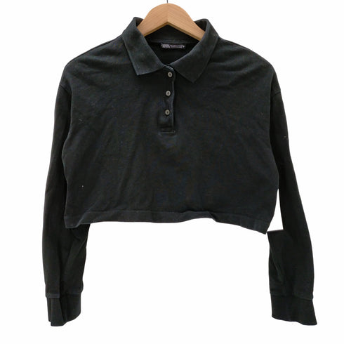 ザラ ZARA LONG SLEEVE POLO SHIRT レディース JPN:S