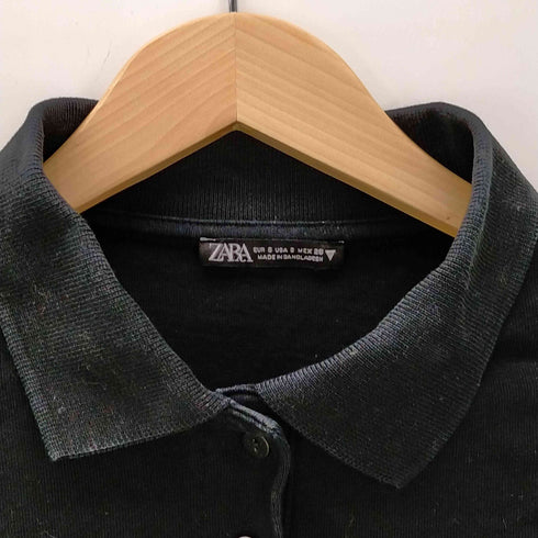 ザラ ZARA LONG SLEEVE POLO SHIRT レディース JPN:S