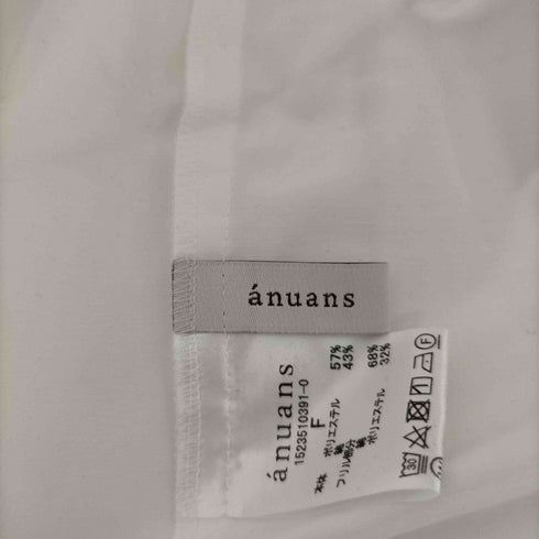 アニュアンス anuans フリルディテールブラウス レディース FREE