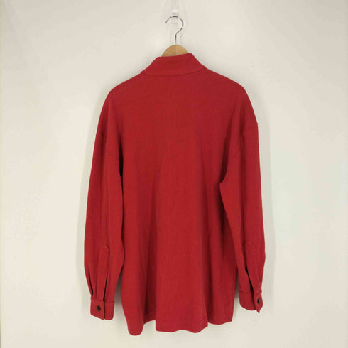 エンポリオアルマーニ EMPORIO ARMANI イタリア製 コットンナイロンピケ バンドカラーシャツ メンズ import:M
