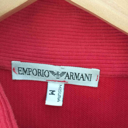 エンポリオアルマーニ EMPORIO ARMANI イタリア製 コットンナイロンピケ バンドカラーシャツ メンズ import:M